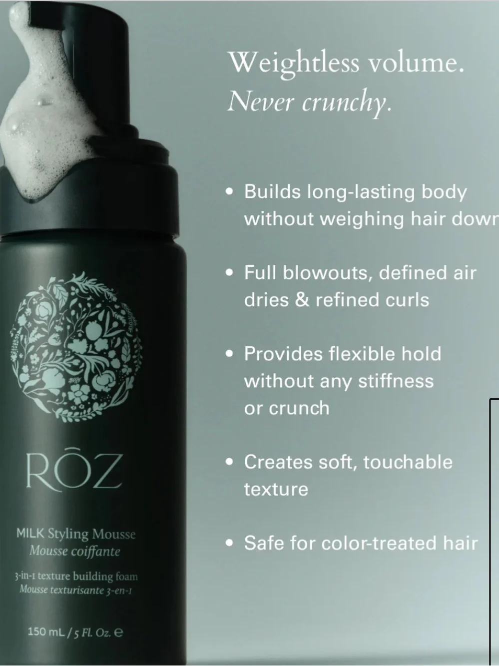 Nib Roz Milk Styling Mousse new launch $39 new